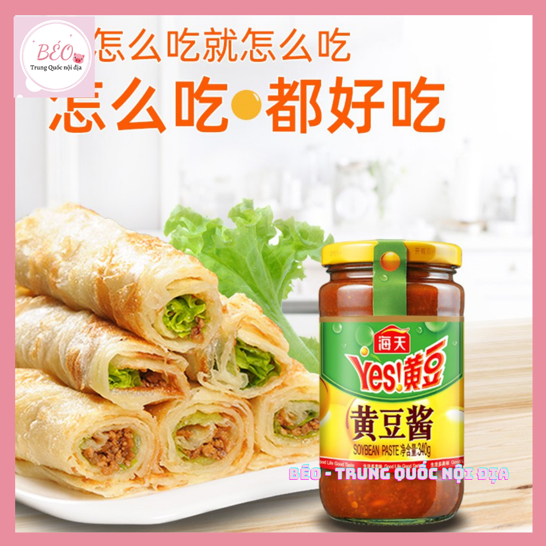 Tương đậu Hải Thiên hảo hạng thơm ngon đậm vị lọ 340g