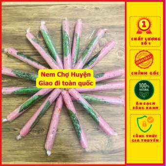 Nem chua Chợ Huyện dạng cây xúc xích, Nem chua cây dài 200g (Nem thiên vị chua) - Ông Tré Foods