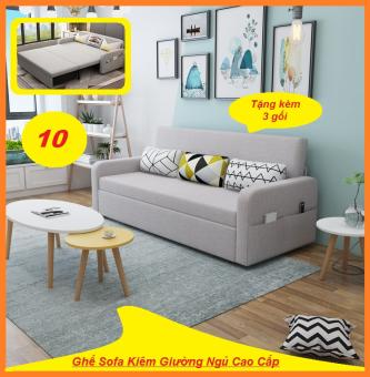 [Có Video] Ghế Sofa Cao Cấp Kiêm Giường Sofa Gấp Gọn 1m90 x 1m61 Kèm Ngăn Chứa Đồ Đa Năng Ghế Sofa Giường Đa Năng