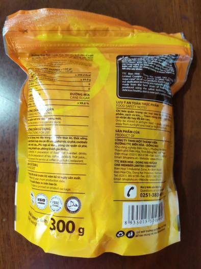 Đường que tinh luyện Biên Hòa gói 300g (50 que x 6g)