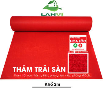 Thảm trải sàn màu đỏ tươi - Trải Sàn Nhà- Văn Phòng - Sự Kiện