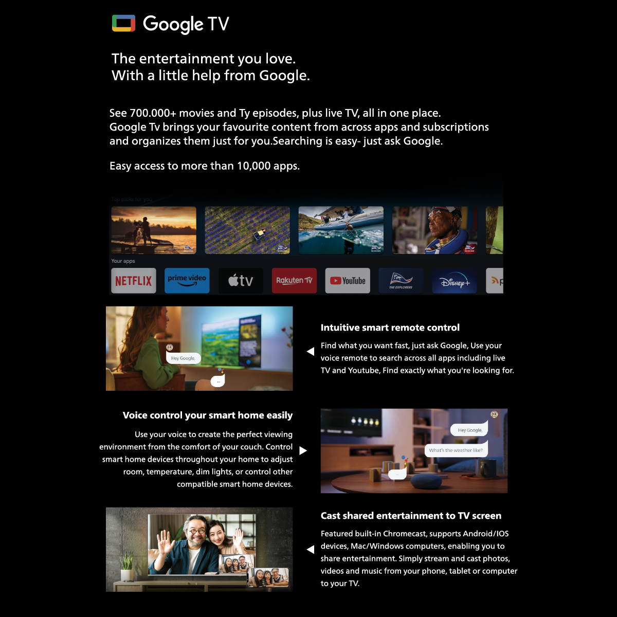 [NEUSTART 2024] 40PFT6509/98 EXKLUSIV ONLINE EXKLUSIV PHILIPS Google TV Full HD 40-Zoll-Fernseher | YouTube | Netflix | MeWatch | Google Assistant | Dolby Vision | 3 Jahre Garantie | FOC-Antenne