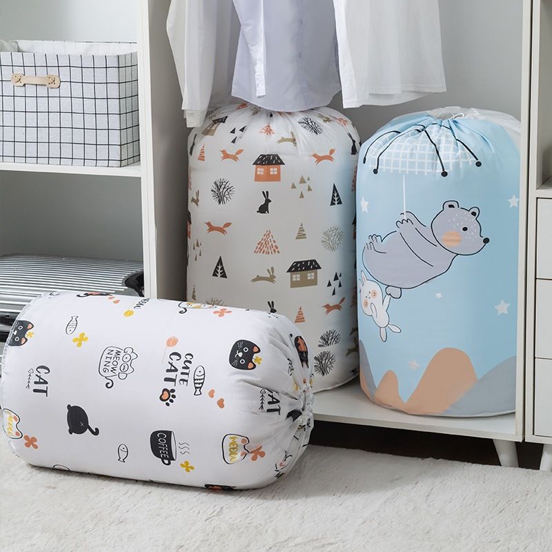 [DÀY DẶN] TÚI ĐỰNG CHĂN MÀN, QUẦN ÁO SIÊU TO - TÚI VẢI VINTAGE CỠ LỚN ĐỰNG CHĂN MỀN DRAP, QUẦN ÁO SIÊU TIỆN LỢI - TÚI RÚT ĐỰNG ĐỒ HOA VĂN ĐỘC ĐÁO