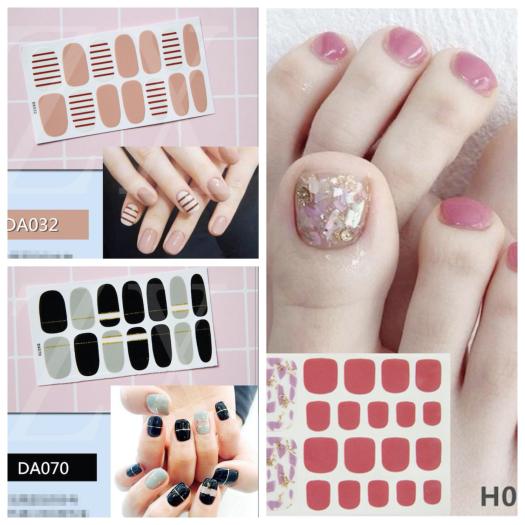 Combo 2 bộ miếng dán móng tay nail+1 bộ miếng dán móng chân đẹp - Combo miếng dán móng tay 3D nail sticker miếng dán móng tay dễ thương cute miếng dán móng tay chân rẻ đẹp đồ dán móng CB884