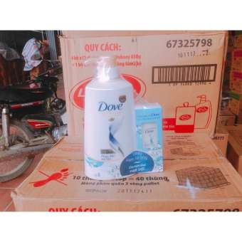 Dầu gội DOVE 650g tặng dầu xả