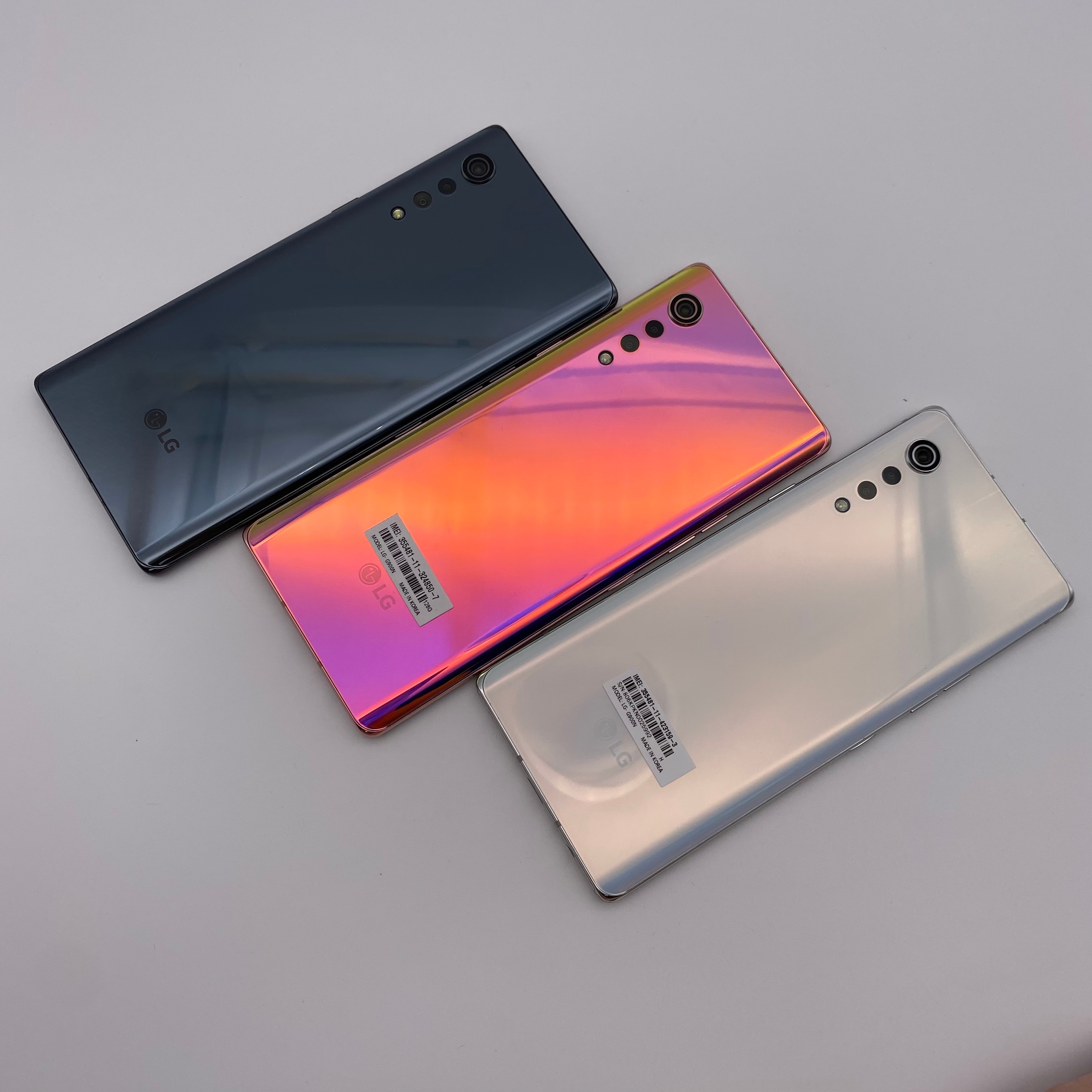สำหรับ LG Velvet 5G LG G900N KR-ปลดล็อกต้นฉบับ 6.8 นิ้ว Octa Core 8GB RAM 128GB ROM 48MP 5G โทรศัพท์มือถือซิมเดียว
