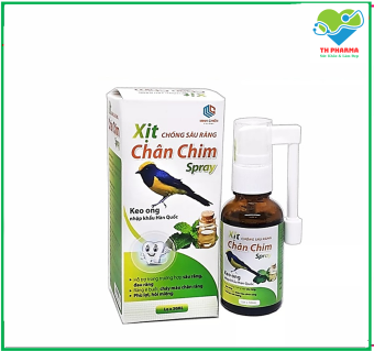 Chai Xịt Chống Sâu Răng Chân Chim Spray – Thành phần Keo ong Nhập Khẩu Hàn Quốc- Giúp Cải Thiện Các Triệu Chứng Của Bệnh Sâu Răng, Hôi Miệng, Chảy Máu Chân Răng ,Giảm Đau Răng, Ê Buốt- lọ 30ml- TH PHARMA