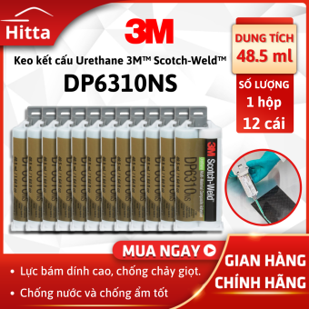 Keo kết cấu Urethane 3MTM Scotch-WeldTM DP6310NS 48.5ml (12 Cái)