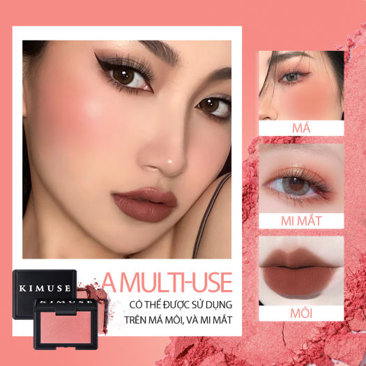 Phấn Má Hồng KIMUSE, Phấn Má Hồng Phấn Má Trang Điểm Nền Mặt Dạng Nén