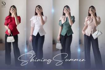 ÁO KIỂU NỮ HÀN QUỐC ĐẸP NHAT HIỆN NAY TAY BỒNG DÁNG PEPLUM TÔN DÁNG - KIỂU DÁNG SANG TRỌNG- HÀNG CAO CẤP- CÓ BIGSIZE 42-70KG