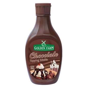Sốt Topping socola (chocolate) Golden Farm (630g) pha trà sữa, làm kem, làm bánh