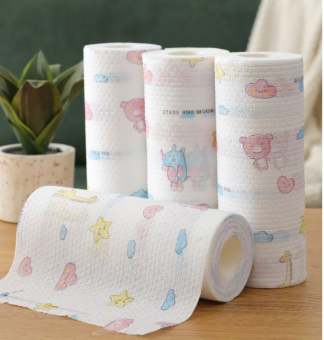 Giấy Lau Đa Năng Cuộn Siêu Dai Có Thể Giặt Tái Sử Dụng , Khăn Giấy Lau Đa Năng Lau Bếp