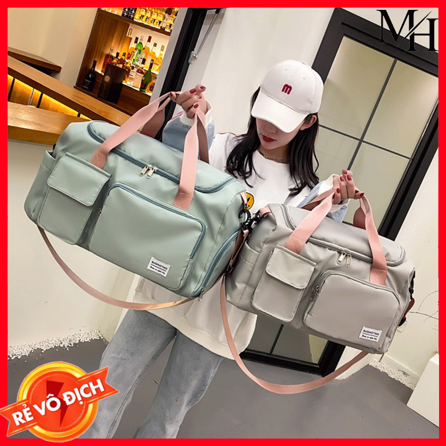 Túi du lịch size lớn chống thấm nước có ngăn để giày riêng và ngăn chuyên để đồ ướt-Túi xách du lịch nam nữ đa năng- Túi du lịch có ngăn trống nước- túi du lịch size to