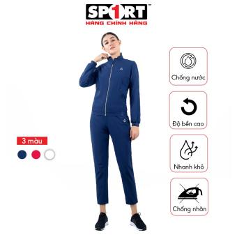 Bộ Gió Thể Thao Nữ AM WWS002 Cắt Cúp Khóa nẹp răng cá sấu