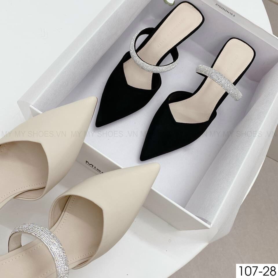 Giày sục cao gót 7p dáng công sở lịch lãm