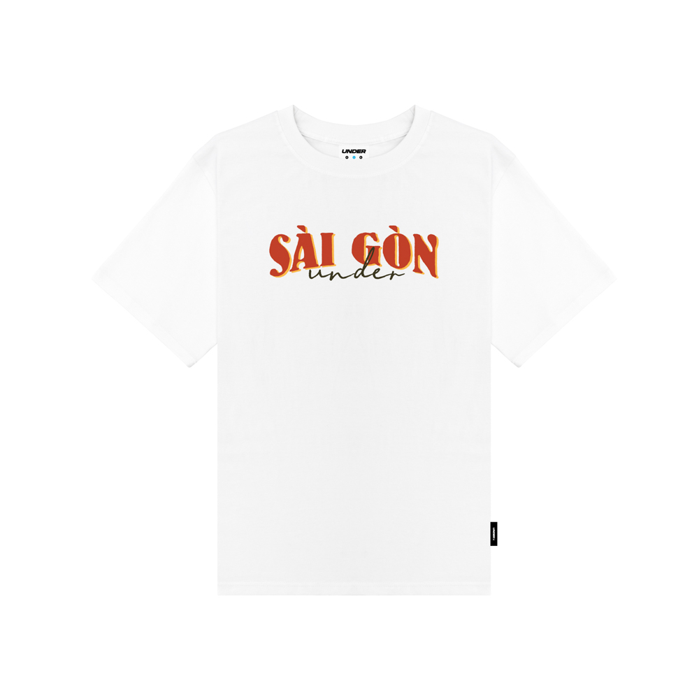 Áo thun UNDER Sài Gòn (Trắng) - Saigonese Tee/ White - UTS006B