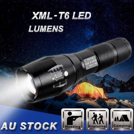 ĐÈN PIN SIÊU SÁNG CÔNG NGHỆ NHẬT XML - T6 LED Cao Cấp Hợp Kim Chống Nước Pin Có Thể Sạc Lại Full box Bảo Hành 12 Tháng