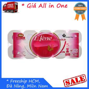 Giấy vệ sinh Elene hồng 10 cuộn (3 lớp)