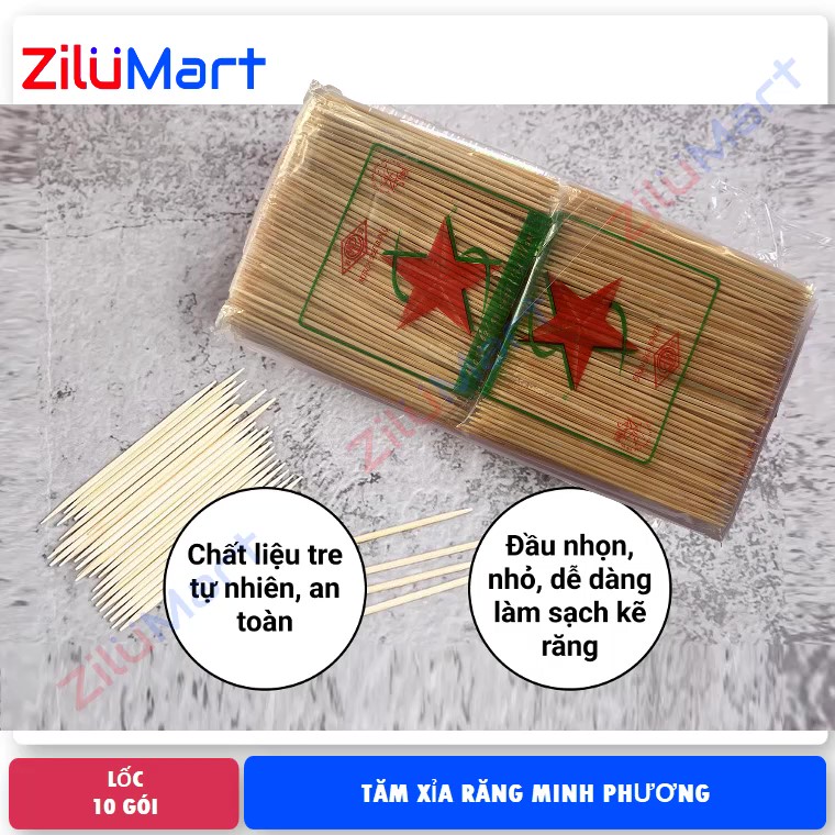 Tăm tre Minh Phương cao cấp loại 160g