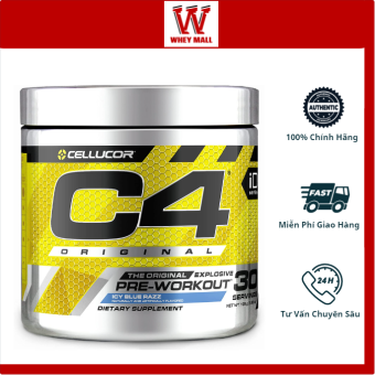 Bột tăng sức mạnh Cellucor Original, Pre-work Out C4 nhập khẩu Mỹ tăng sức bền, sức chịu đựng, cơ bắp