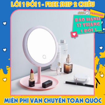 Gương soi để bàn trang điểm có gắn đèn Led (BH 6 tháng ) .