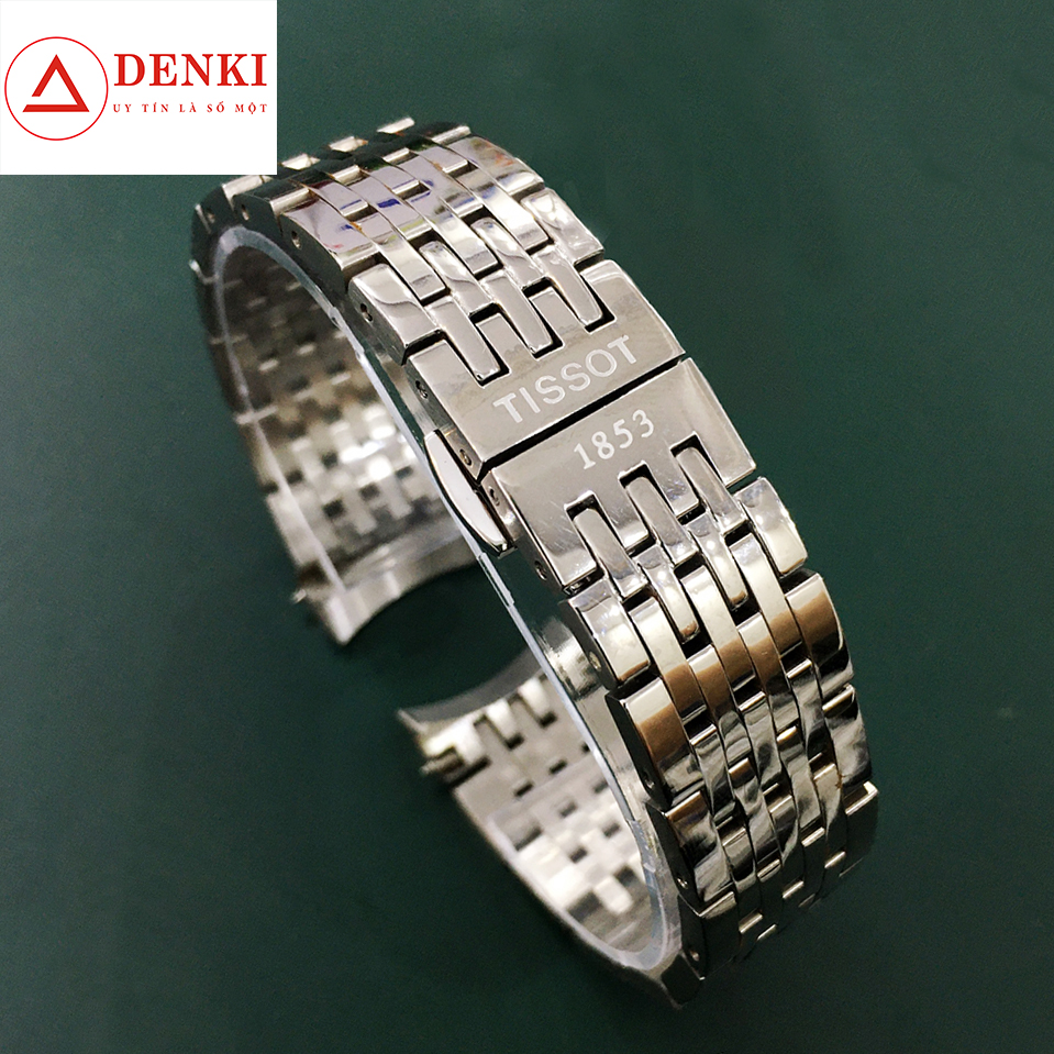 Dây đồng hồ kim loại mắt đúc Tissot 1853 size 19,20mm