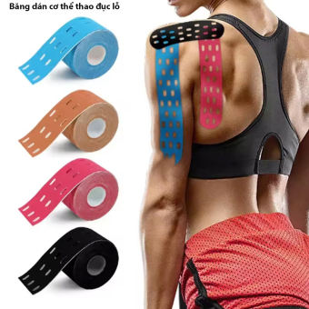 Băng keo thể thao dán cơ đục lỗ, Băng dán cơ kinesiology phòng ngừa chấn thương thể thao