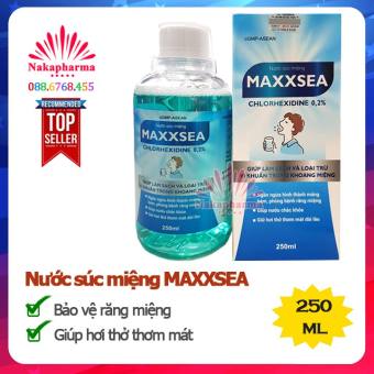 Nước súc miệng MAXXSEA 250ml - Phòng bệnh răng miệng, loại bỏ vi khuẩn, giúp nướu chắc khỏe, hơi thở thơm mát Maxsea