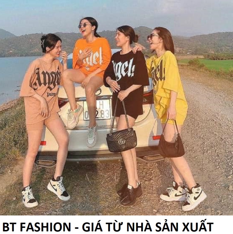 Set Bộ Đi Chơi Áo Thun Phom Rộng + Quần Sọt Thun Thời Trang HOT - BT Fashion (SO11) + Hình Thật Video