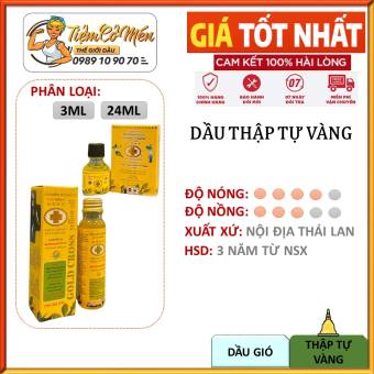 01 Dầu Thập Tự Vàng Thái Lan - 3ML & 24ML