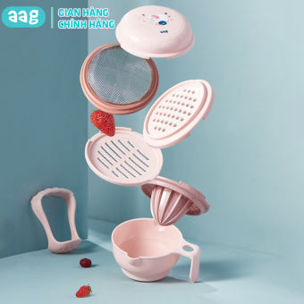 Bộ dụng cụ chế biến đồ ăn dặm cho bé AAG373 chi tiết chế biến ăn dặm an toàn tiện lợi