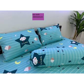 Bộ Drap Cotton 100% Thắng Lợi chính hãng IN LOGO THẮNG LỢI (nệm dưới 15cm)