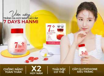 VIÊN UỐNG TRẮNG DA HỦY NÁM 7DAY HANMI