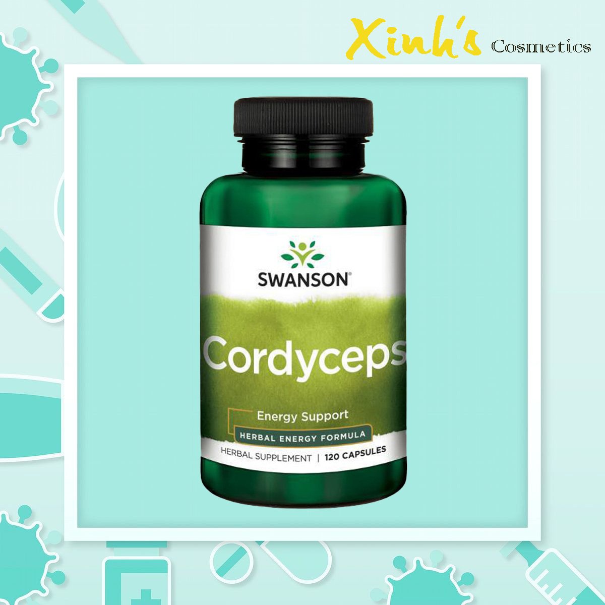 Viên Uống Đông Trùng Hạ Thảo Swanson Cordyceps 600mg