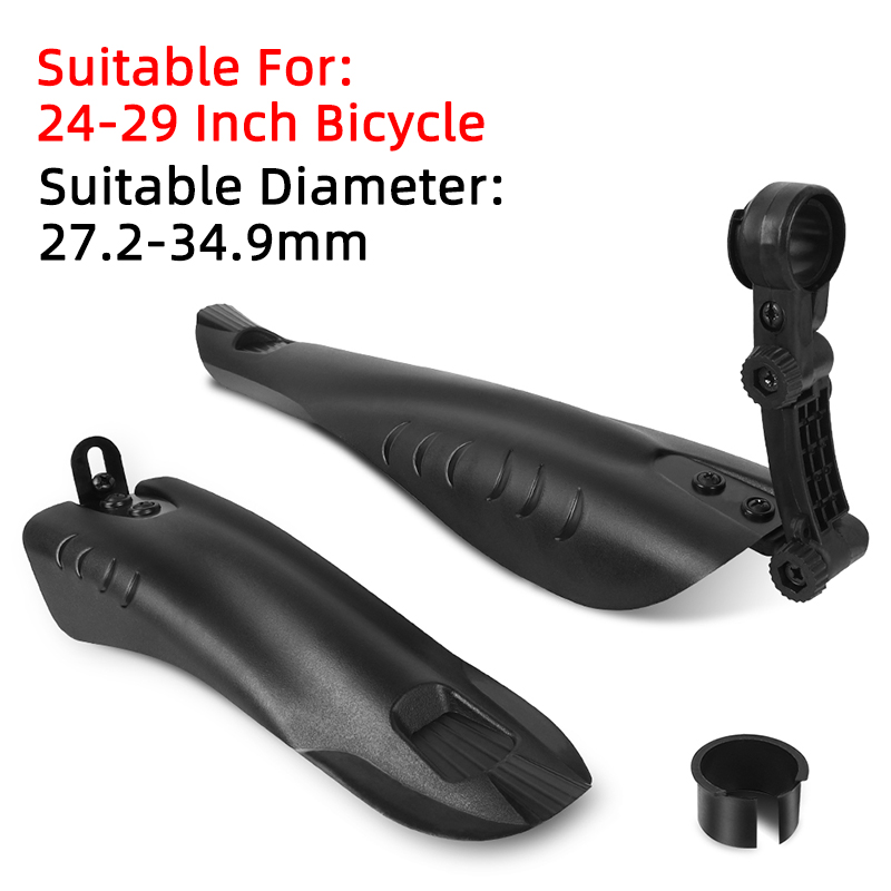 WEST BIKING Bộ 2 Tấm Chắn Bùn Xe Đạp Chắn Bùn Trước Sau Xe Đạp Leo Núi 22-24 Inch Chắn Bùn Cánh Bánh