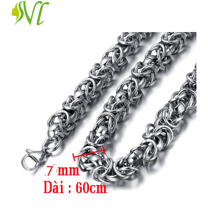 Dây chuyền nam inox cao cấp phong cách Hàn Quốc