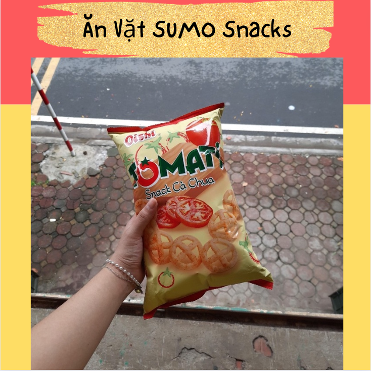 Bim Bim Snack Cà Chua Oishi gói 75/80g-Ăn Vặt Sumo Snack