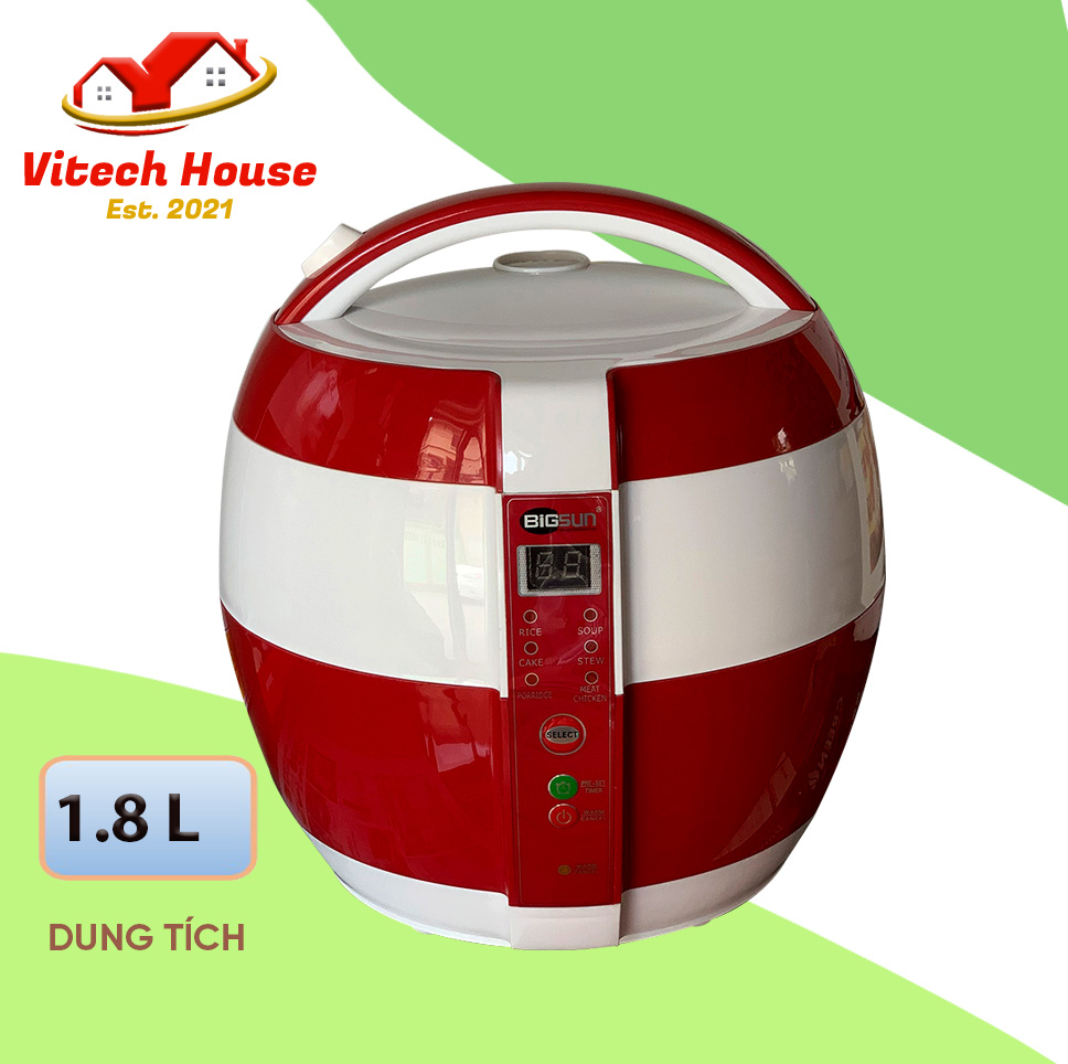 Nồi cơm điện tử 3D Bigsun BR-418CMF dung tích 1,8L bảo hành chính hãng 12 tháng