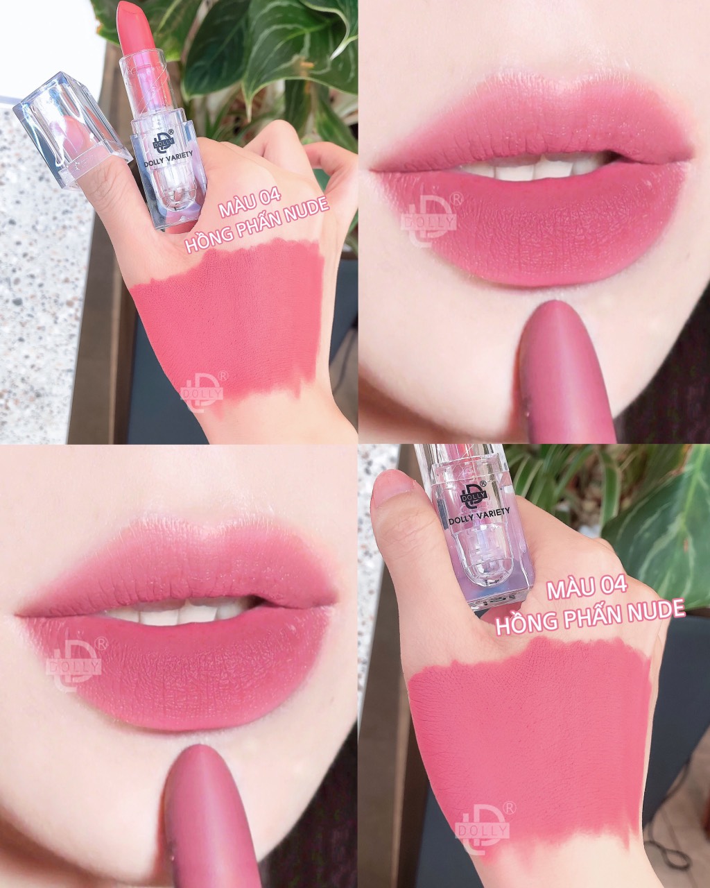 Son thỏi lì siêu mịn môi dolly variety