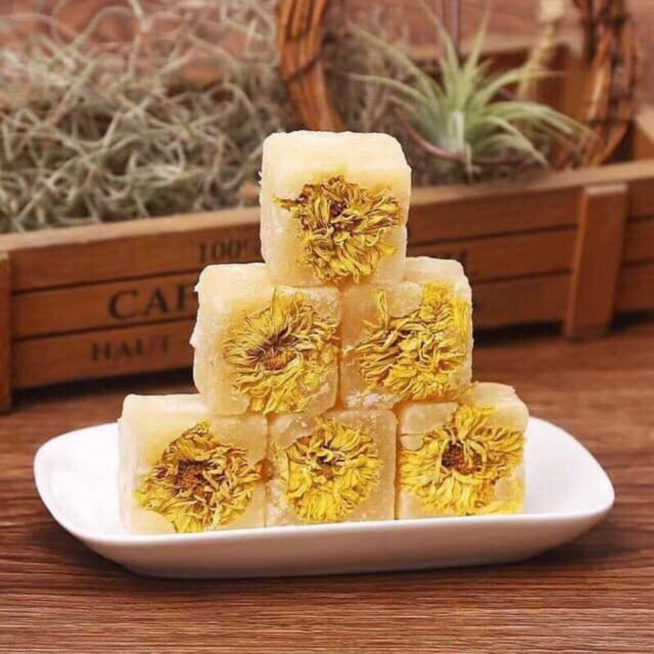 Túi 500gr Viên Trà Hoa Cúc Đường Phèn Mật Ong Thanh Nhiệt, Giải Độc, Cải Thiện Giấc Ngủ LETNUT