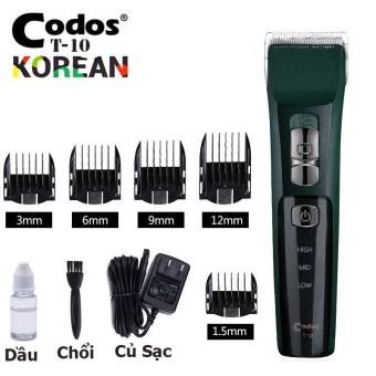 tông đơ cắt tóc Codos CHC- T10 lưỡi thép titan- tông đơ cắt tóc- tông đơ codos-dụng cụ làm tóc ptc