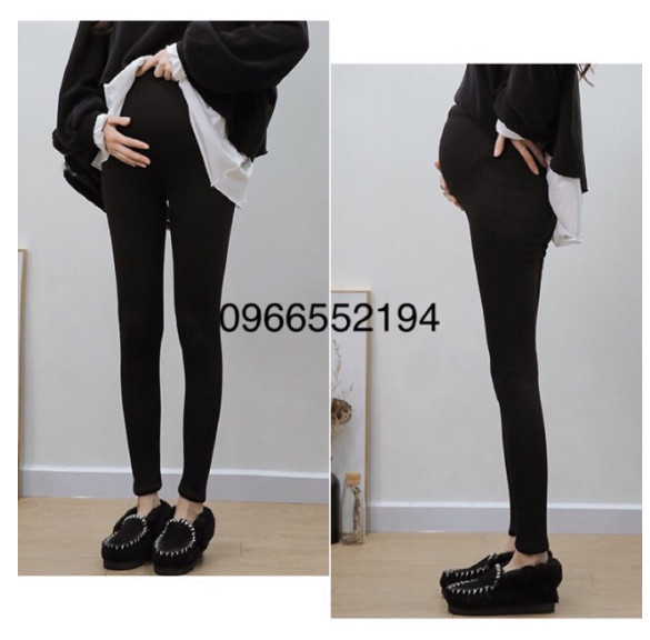 Quần bầu công sở chất umi cao cấp co dãn 4 chiều có đáp bụng và chun chỉnh