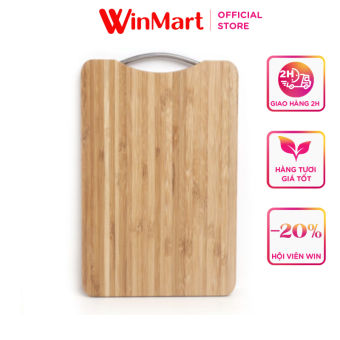 Thớt tre chữ nhật Cherry  34X24cm