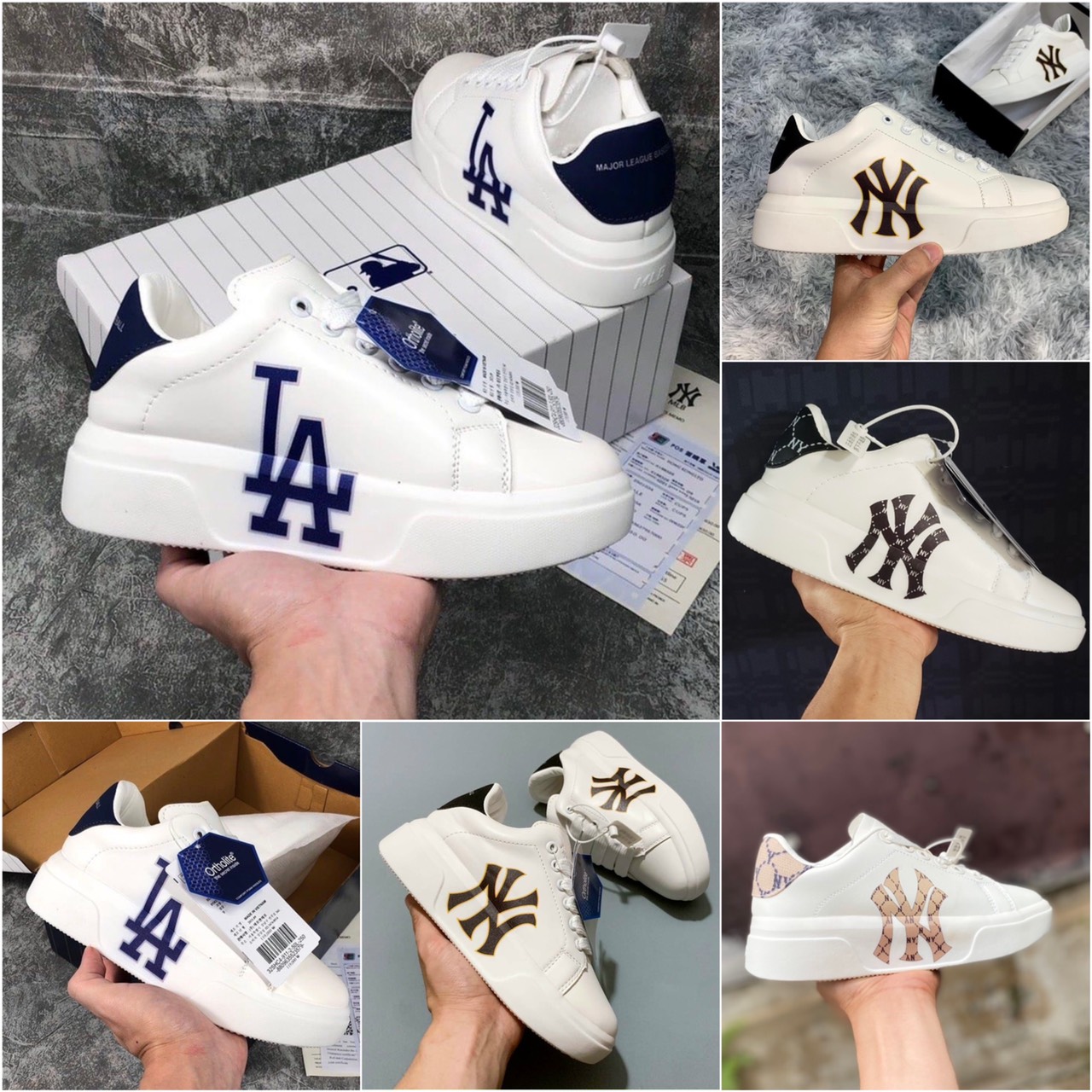 Giày thể thao mlb x mcq cực độc cực chất giày sneaker nam nữ mlb mix mcq bản mới 2022 hót trend