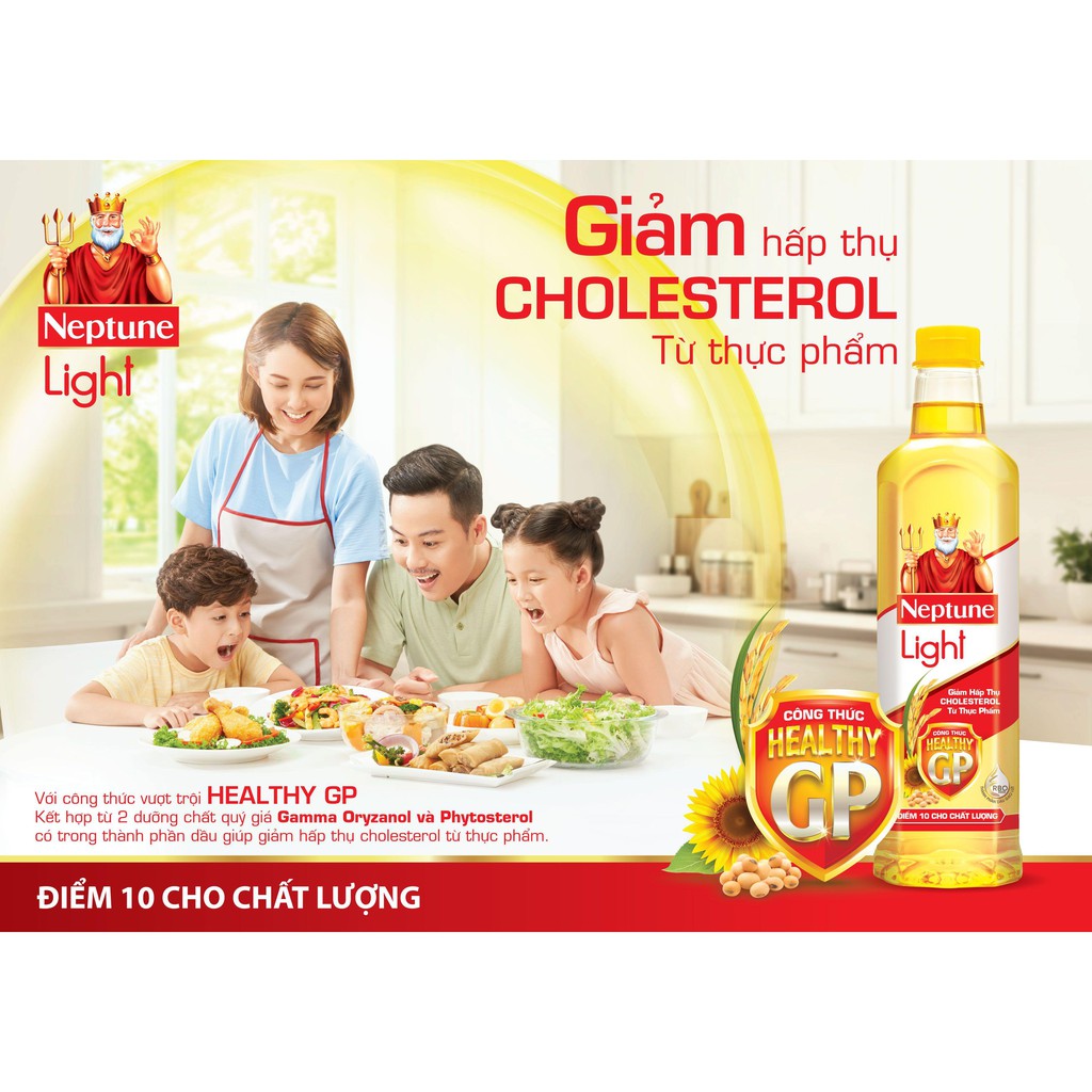 Dầu ăn Neptune chai 1 lít