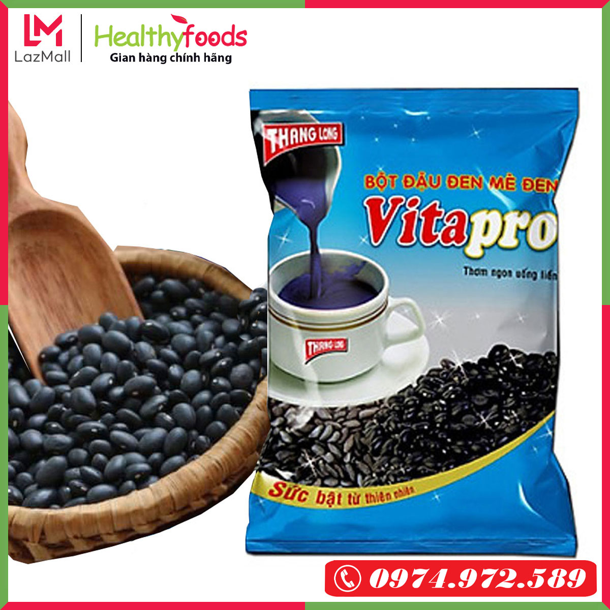 Bột đậu đen mè đen vitapro - dinh dưỡng thơm ngon -healthy foods