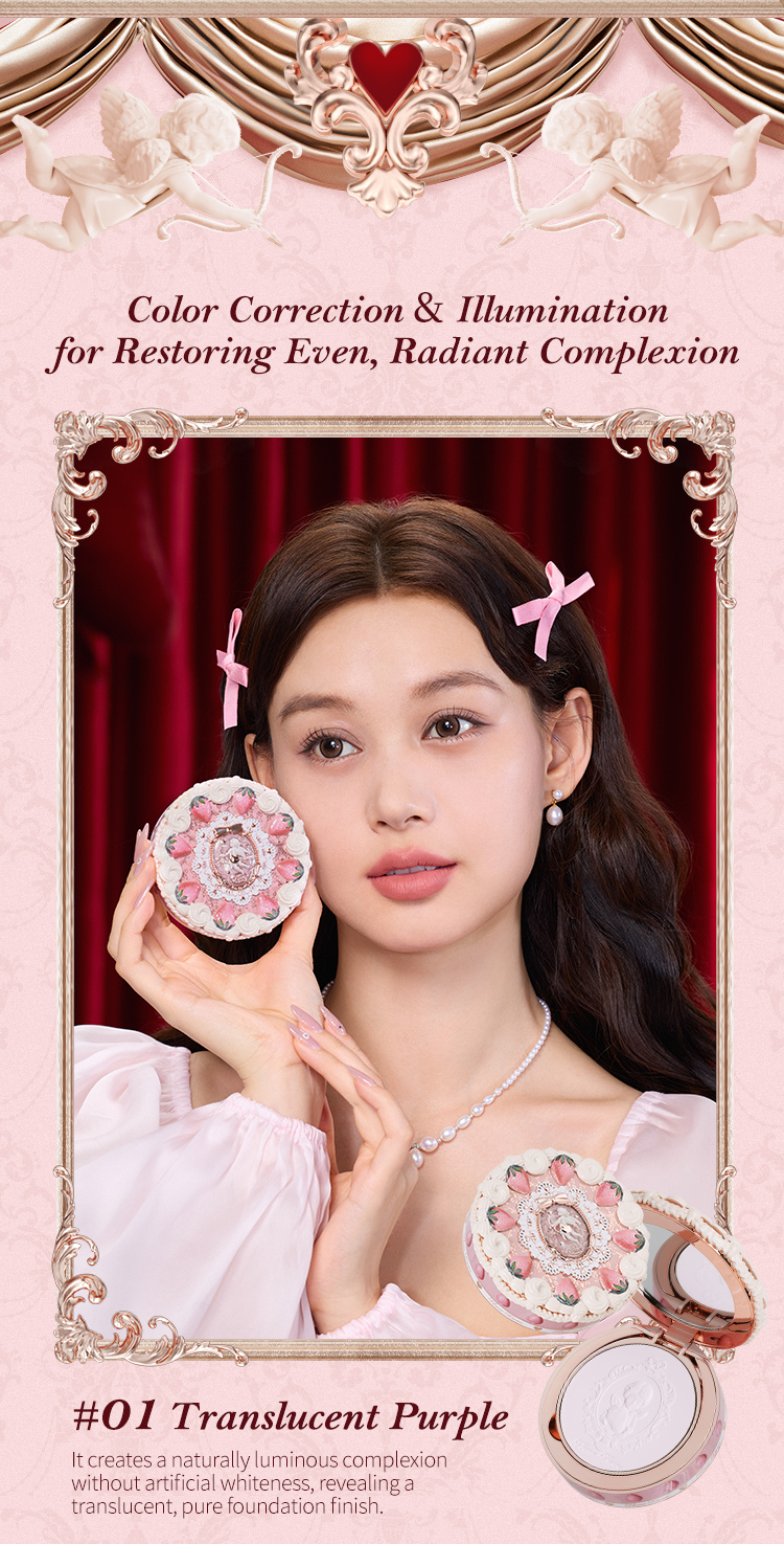 Flower Knows Strawberry Cupid Collection Pressed Powder 9.5g