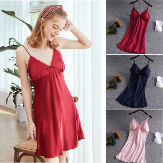 Váy ngủ trung niên nữ V84 - Đầm ngủ mặc nhà đẹp cho mẹ vải lanh lụa siêu  mát - Đồ quần áo thời trang mùa hè cho người lớn tuổi trung