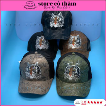 MŨ KẾT PHỐI LƯỚI THÊU THÚ ĐẦU CỌP NÓN GUCI KHÓA DA XỊN