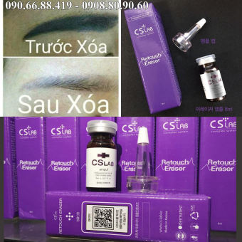 Xóa xăm CS LAB Hàn Quốc chân mày phun xăm
